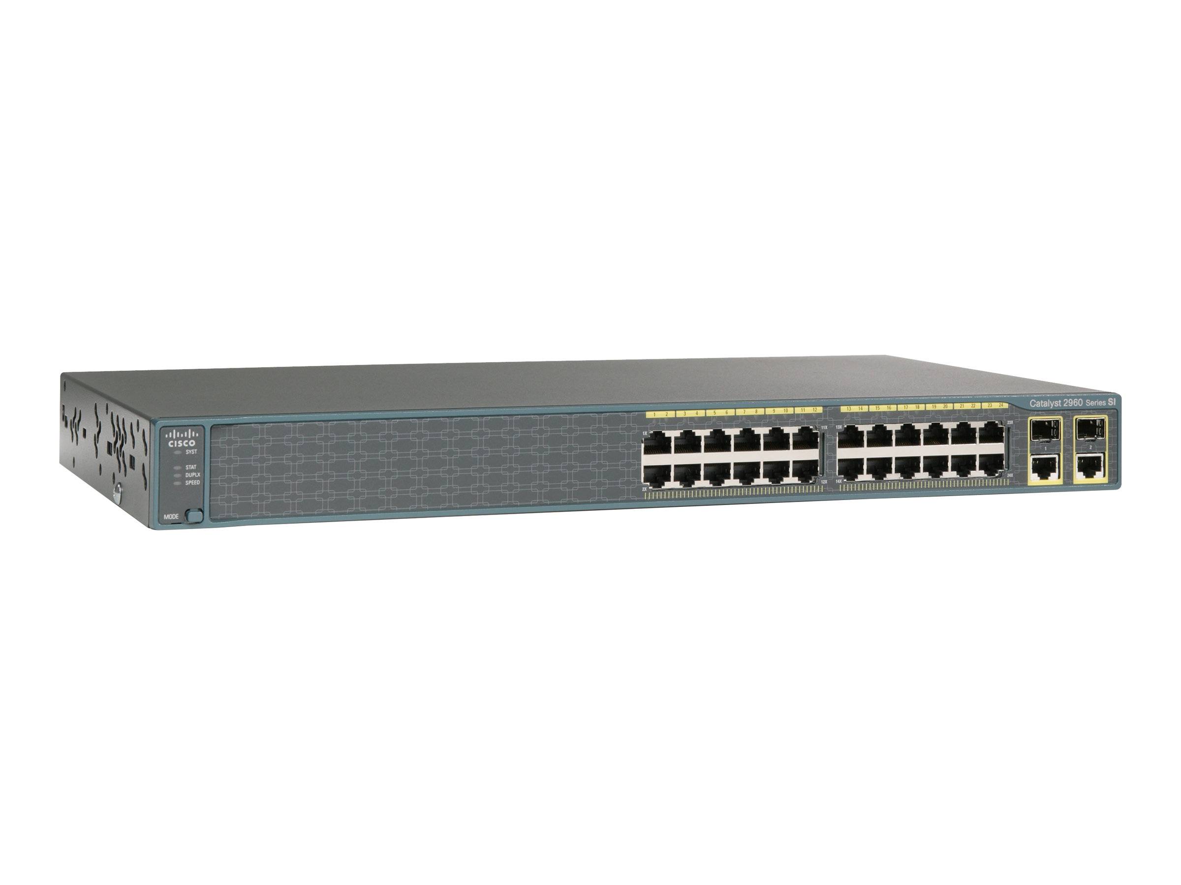 Cisco Catalyst WS-C2960+24TC-S Netzwerk-Switch Managed L2 Fast Ethernet (10/100) Schwarz - Netzwerktechnik-1