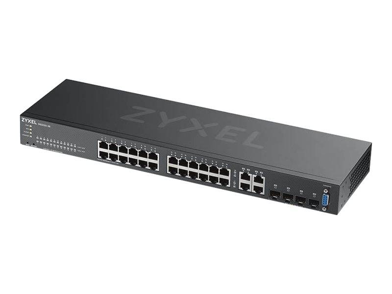 Zyxel GS2220-28 - Switch - managed - 24 x 10/100/1000 + 4 x Kombi-Gigabit-SFP-0