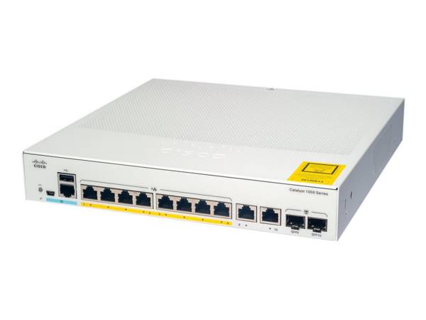 Cisco Catalyst 1000-8FP-2G-L - Switch - managed - 8 x 10/100/1000 (PoE+)