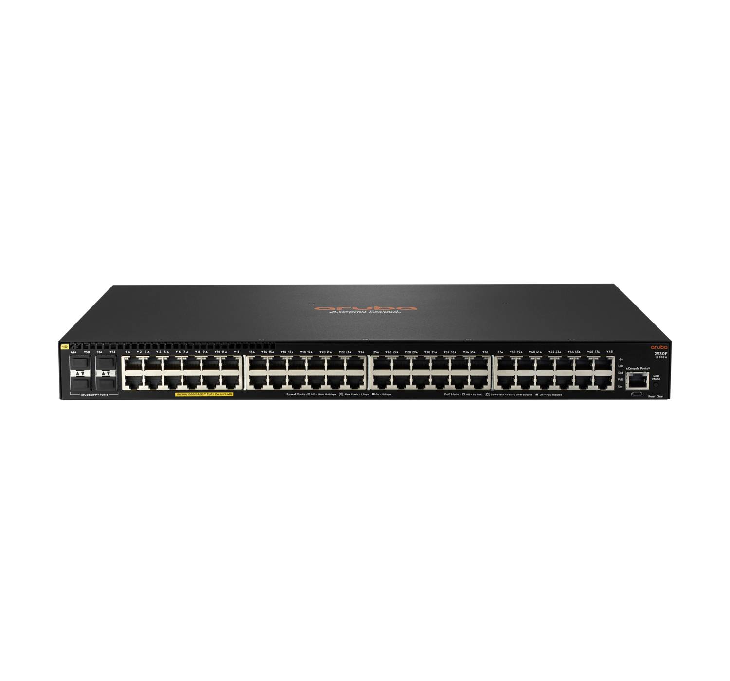 HPE Aruba 2930F 48G PoE+ 4SFP+ - Switch - L3 - managed - 48 x 10/100/1000 (PoE+)-6