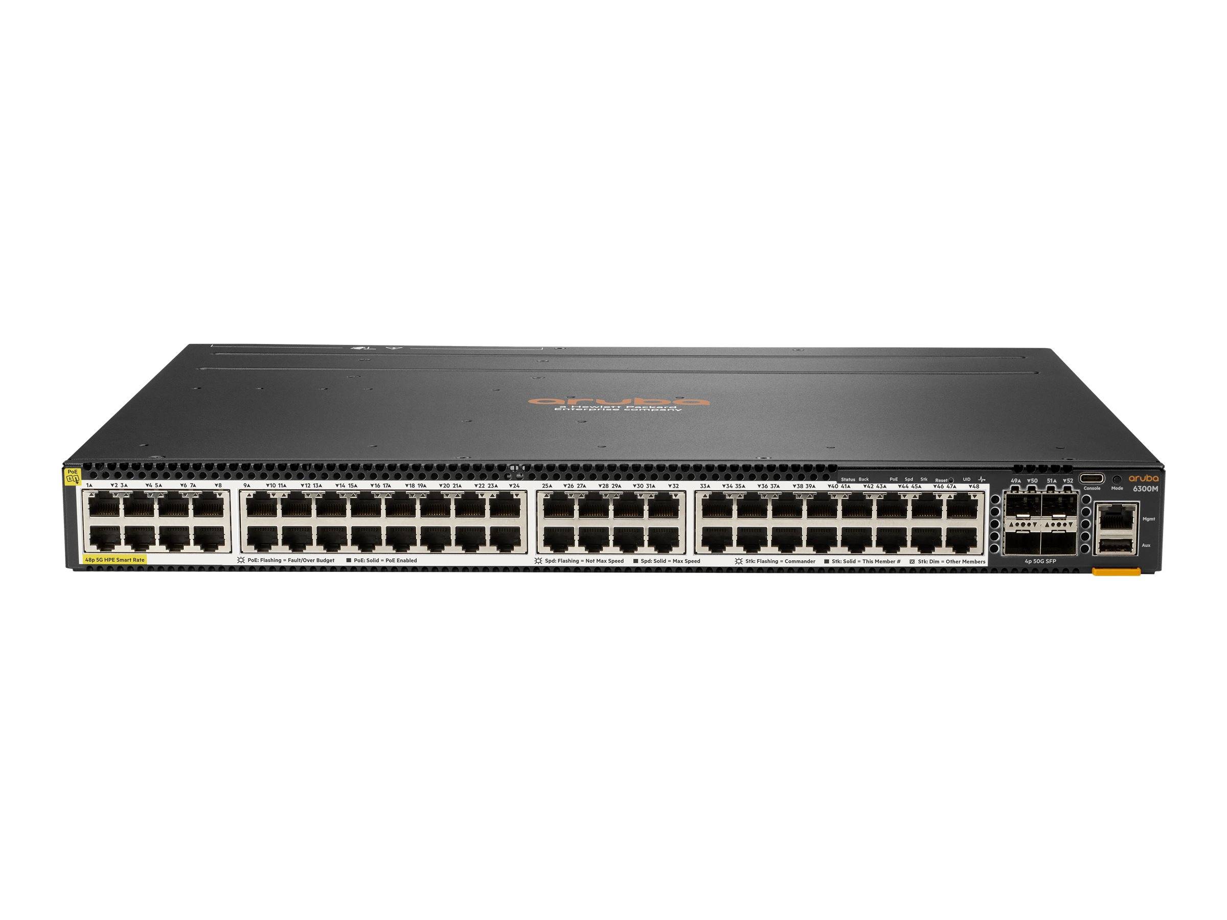 HPE Aruba 6300M - Switch - L3 - managed - 48 x 100/1000/2.5G/5G (PoE+)-0