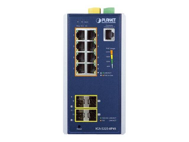 PLANET IGS-5225-8P4S - Switch - L2+ - managed - 8 x 10/100/1000 (PoE+)-4
