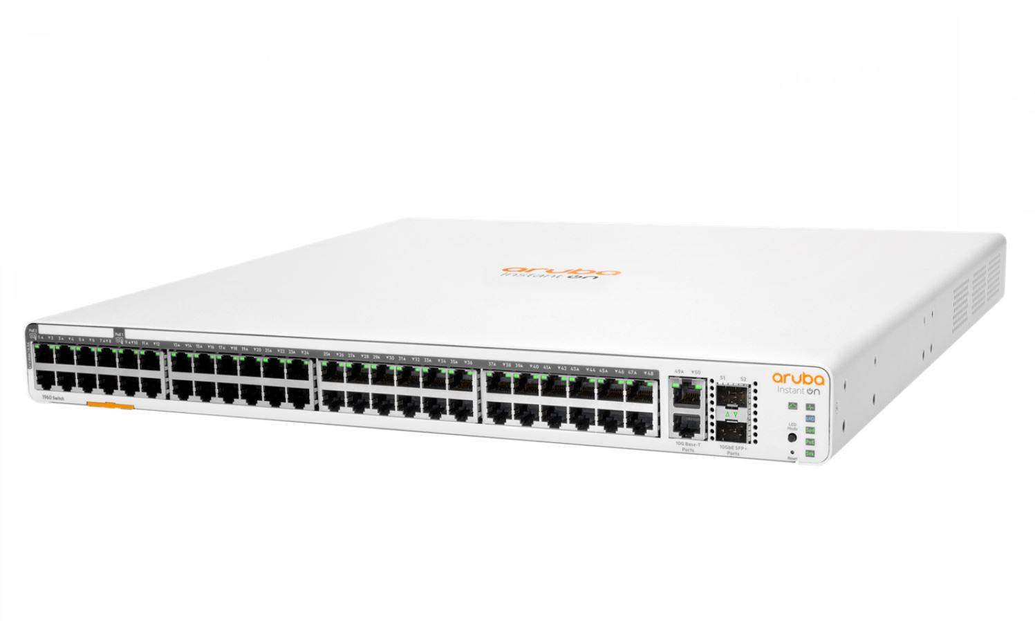 HPE Networking Instant On 1960 48G 40p Class4 8p Class6 PoE 2XGT 2SFP+ 600W Switch - Switch - managed - 48 x 10/100/1000-4