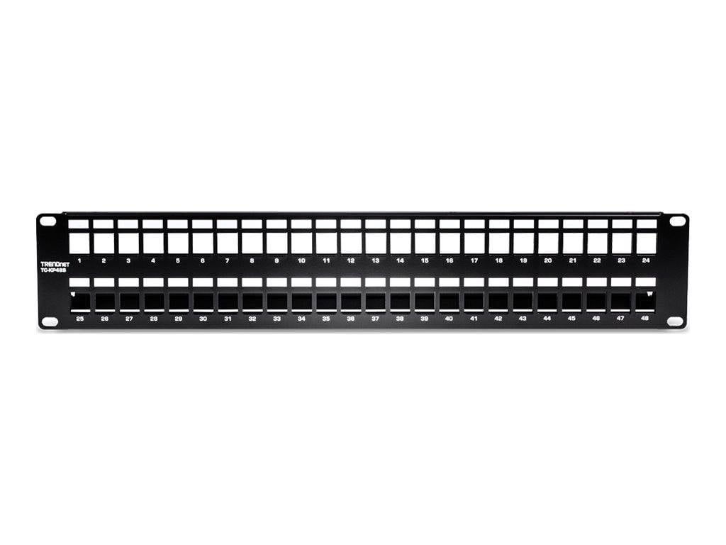 TRENDnet TC-KP48S - Patchpanel (Blindblech) - Rack montierbar - 2U - 48.3 cm (19"")-2
