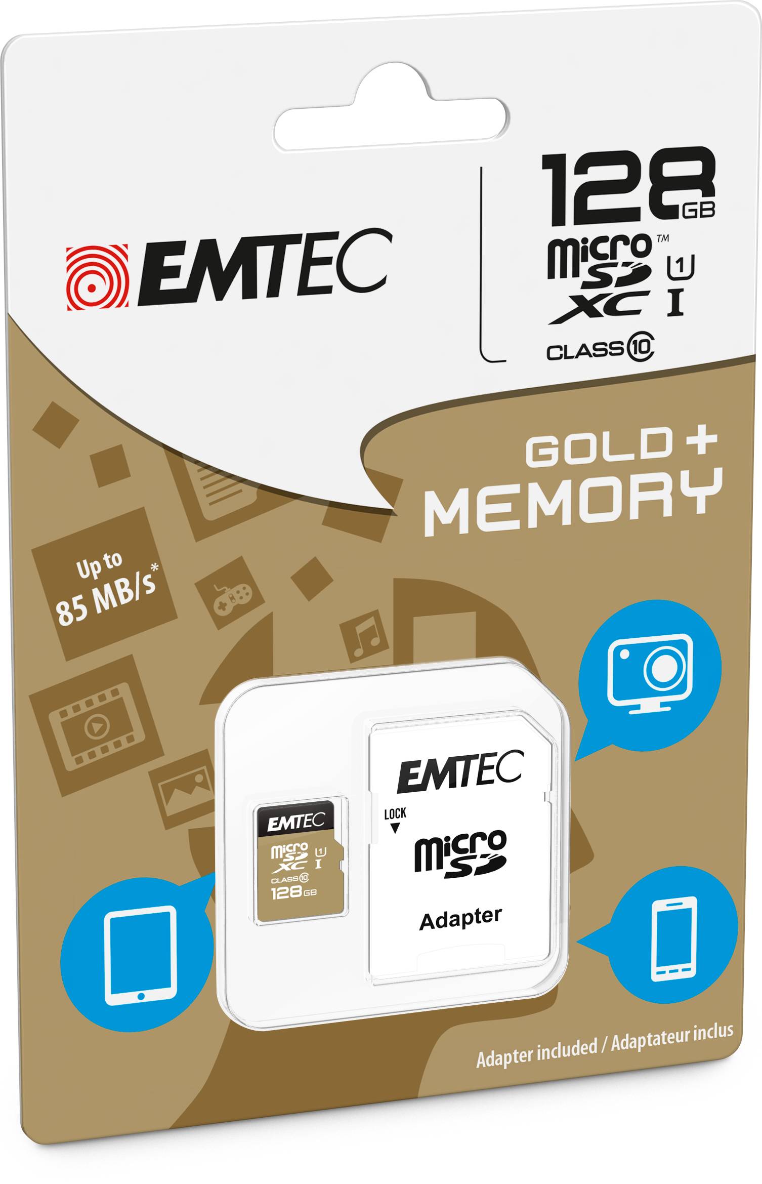 EMTEC Gold+ - Flash-Speicherkarte (SD-Adapter inbegriffen)-4