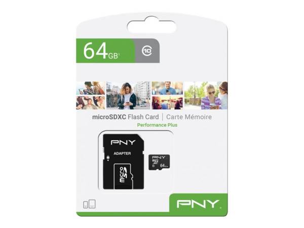 PNY Performance Plus - Flash-Speicherkarte - 64 GB
