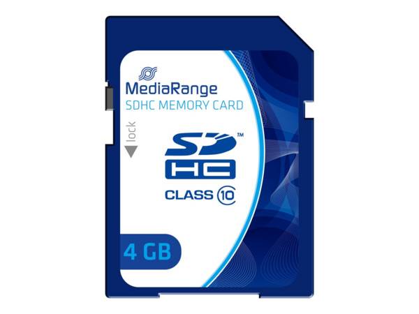 MediaRange - Flash-Speicherkarte - 4 GB - Class 10