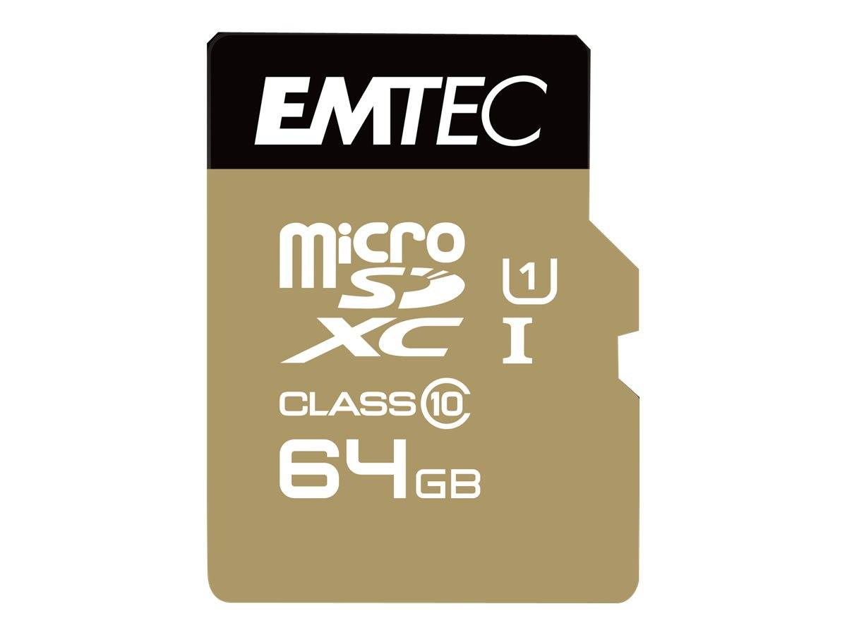 EMTEC Gold+ - Flash-Speicherkarte (SD-Adapter inbegriffen)-0
