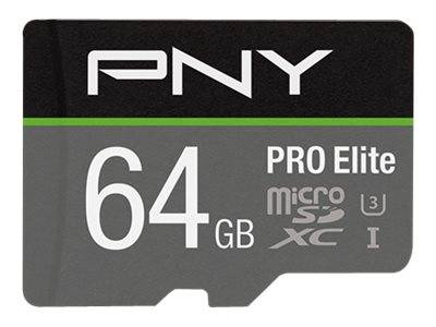 PNY PRO Elite - Flash-Speicherkarte (microSDXC-an-SD-Adapter inbegriffen)-0