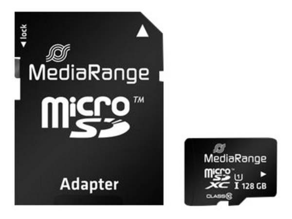 MediaRange MR945 - Flash-Speicherkarte (microSDXC-an-SD-Adapter inbegriffen)