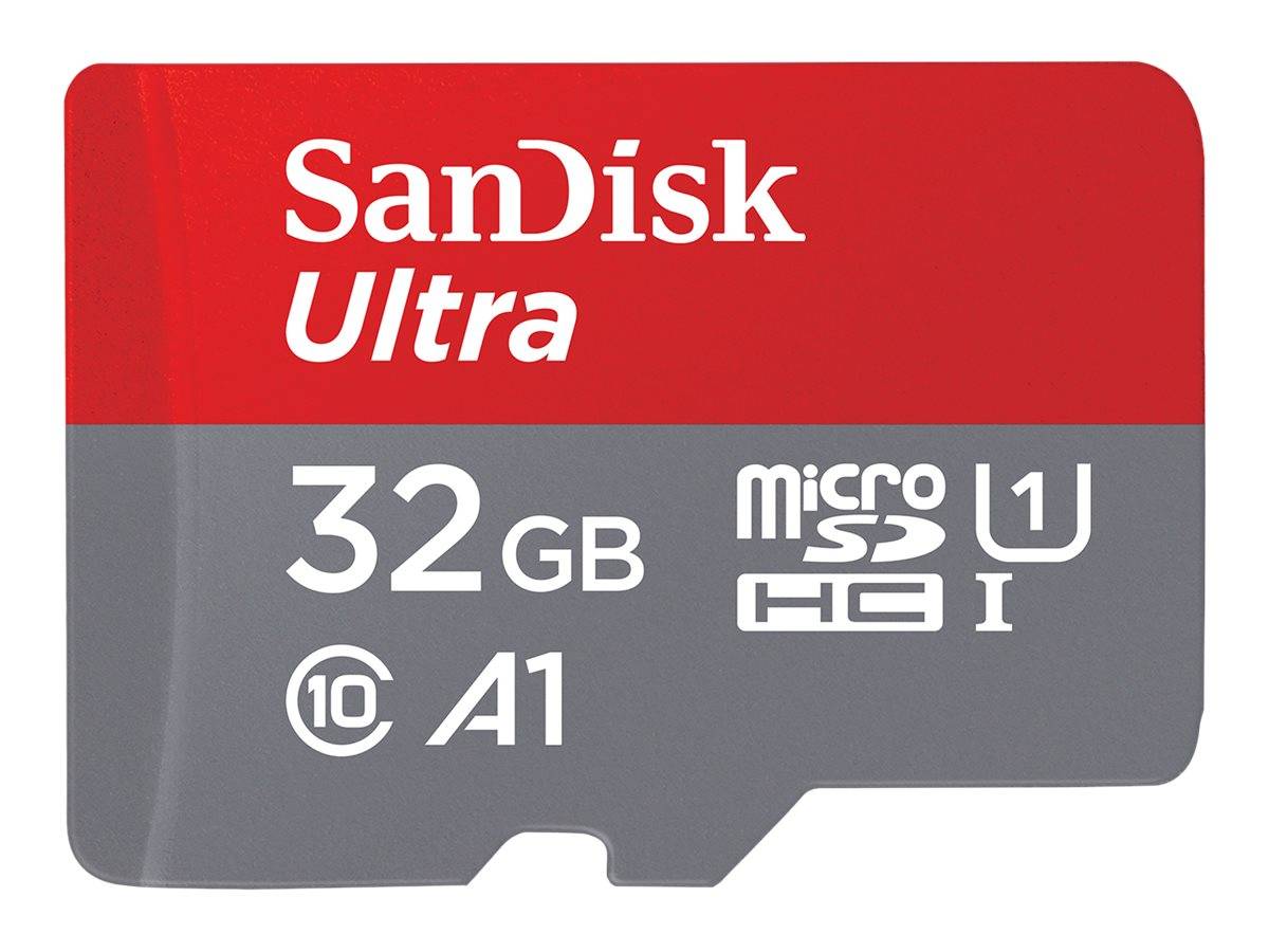 SanDisk Ultra - Flash-Speicherkarte (microSDHC/SD-Adapter inbegriffen) - 32 GB --0