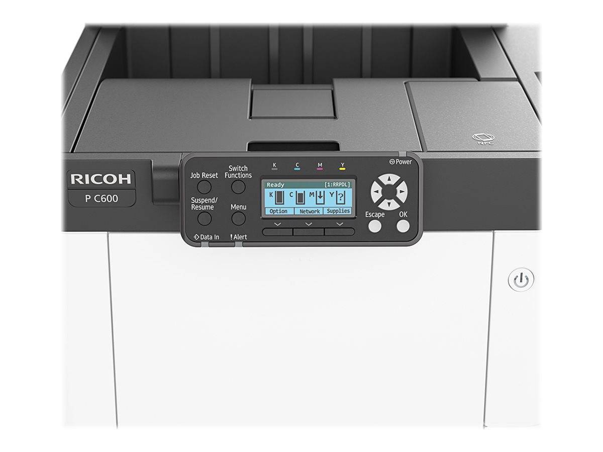 Ricoh C600 - Drucker - Farbe - Duplex - Laser - A4/Legal - 1200 x 1200 dpi - bis zu 40 Seiten/Min. (einfarbig)/-7