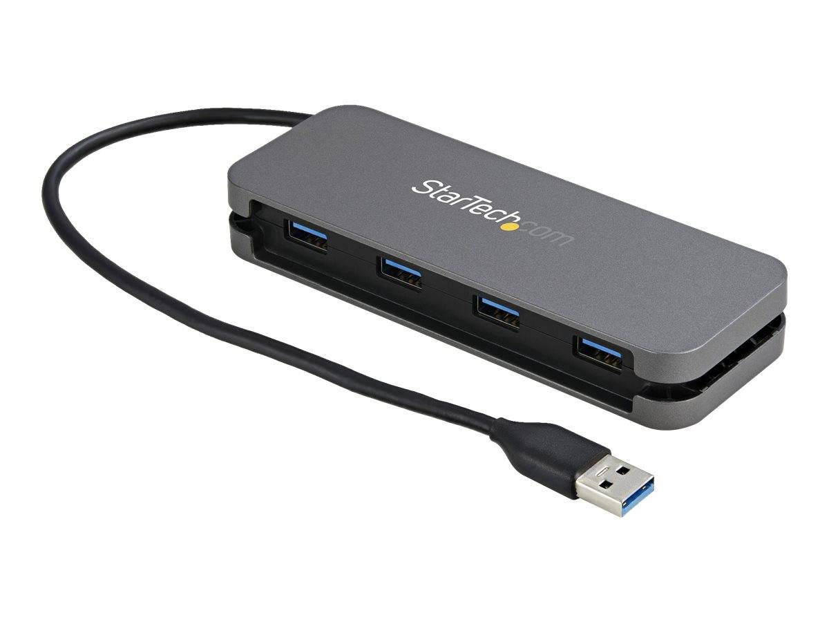 StarTech.com 4 Port USB 3.0 Hub - SuperSpeed 5 Gbit/s USB 3.1 Gen 1 Type-A Verteiler - USB Bus Powered - 28cm USB Host-0