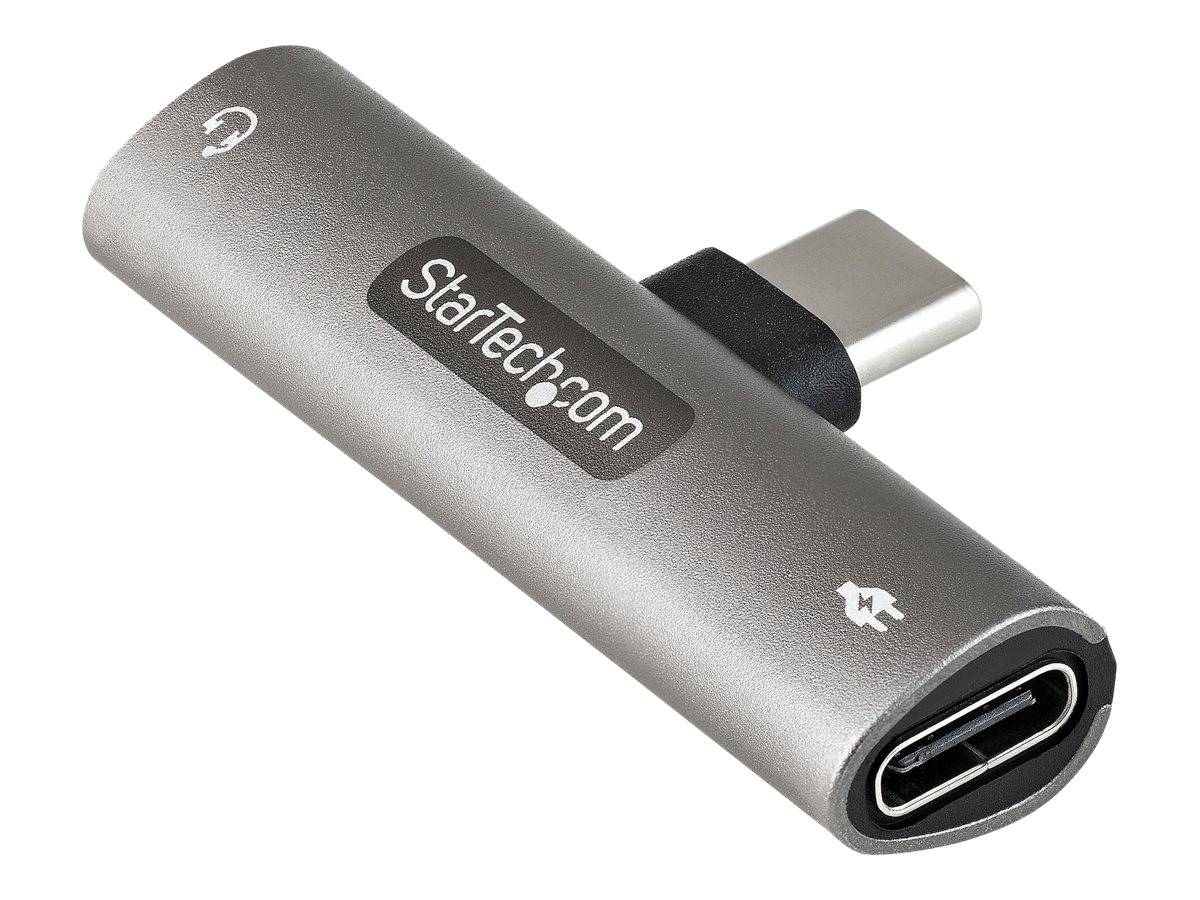 StarTech.com USB-C Audio- und Ladeadapter - USB-C-Audio Adapter mit 3,5-mm TRRS Kopfhörer-/Headset Buchse und 60W USB Ty-0
