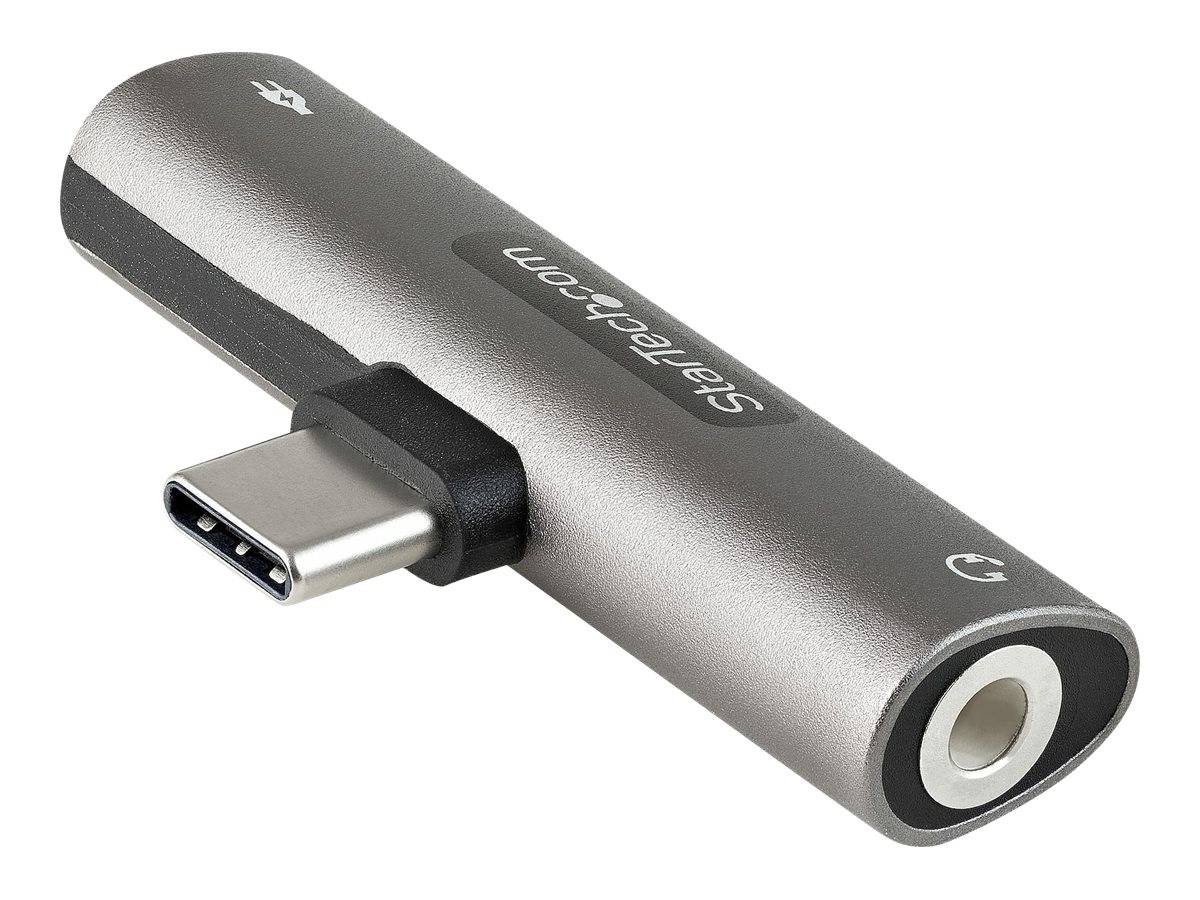 StarTech.com USB-C Audio- und Ladeadapter - USB-C-Audio Adapter mit 3,5-mm TRRS Kopfhörer-/Headset Buchse und 60W USB Ty-1
