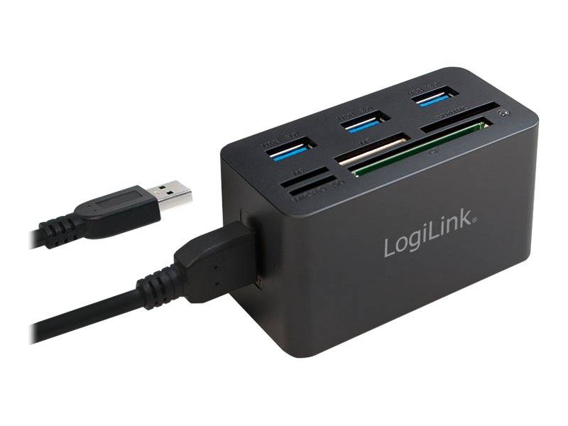 LogiLink USB 3.0 Hub with All-in-One Card Reader-7