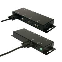 EXSYS EX-1166HMV 4 Port externer USB 2.0 Hub Metall verschraubbar-7