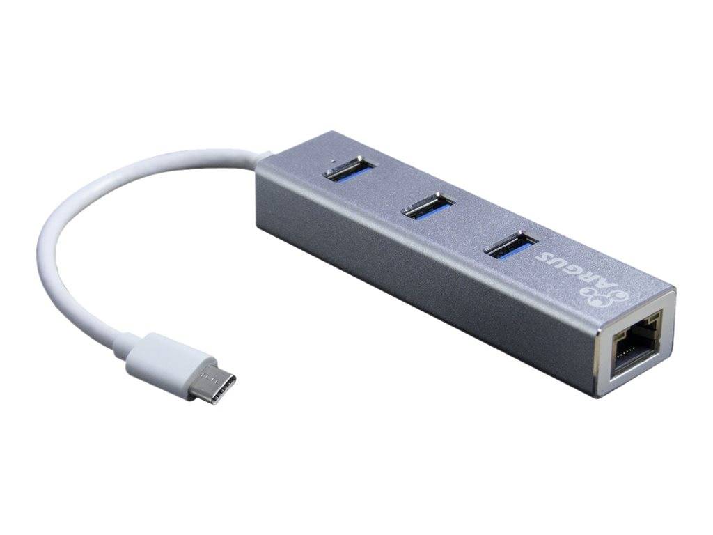 INTER-TECH - Argus IT-410-S - Hub - 3 x SuperSpeed USB 3.0 + 1 x 10/100/1000-4