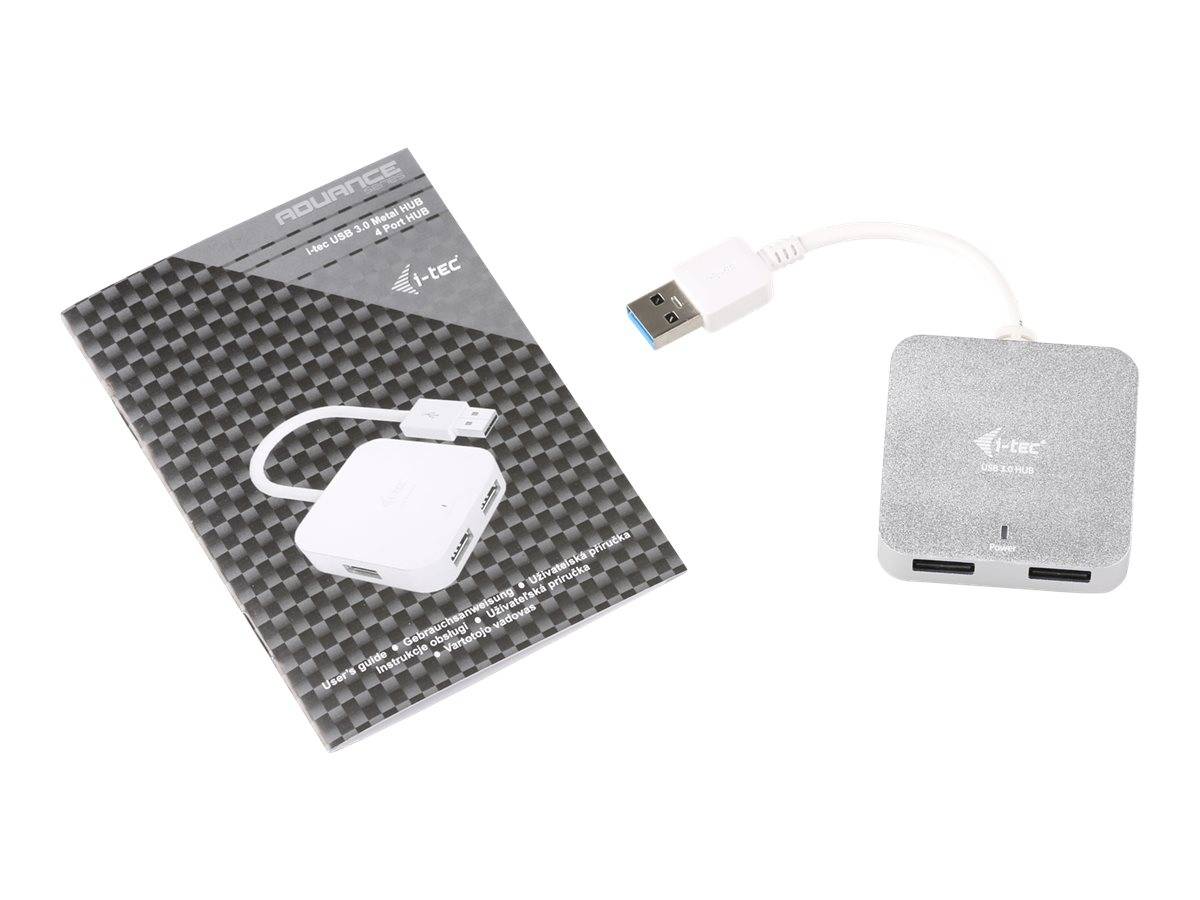 i-Tec USB 3.0 Metal Passive HUB - Hub - 4 x SuperSpeed USB 3.0-4