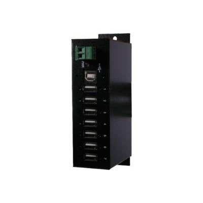 Exsys Ex 1177HMVS - Hub - 7 x USB 2.0 - an DIN-Schiene montierbar-4