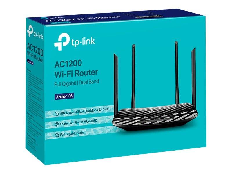 TP-Link Archer C6 - Wireless Router - 4-Port-Switch-4