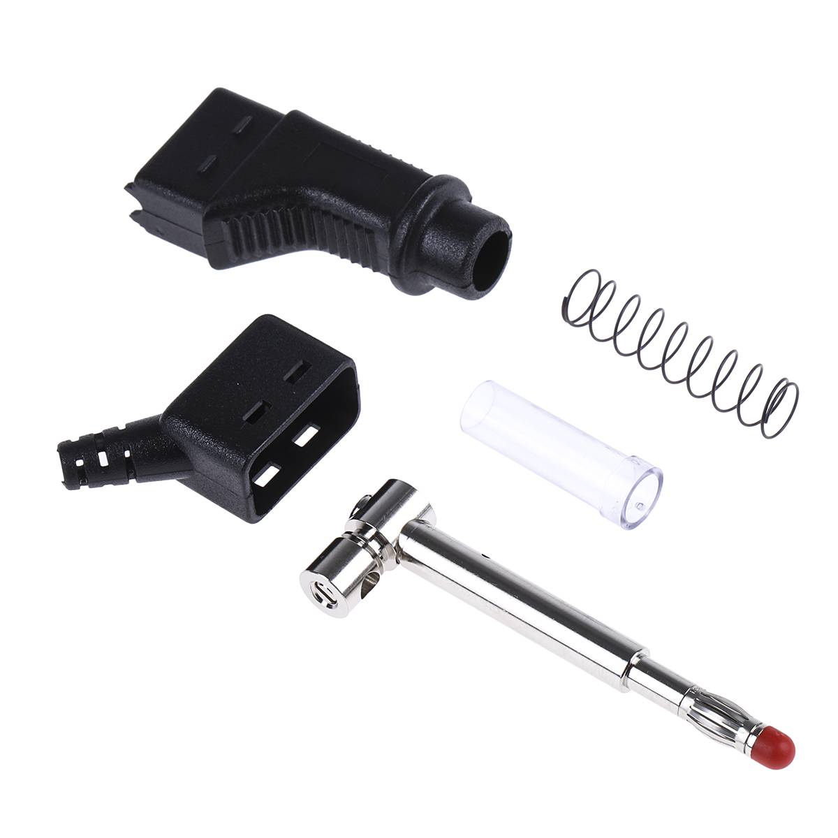 Stäubli XZGL-425 Lamellenstecker Stecker, gerade Stift-Ø: 4 mm Schwarz 1 St. Piece-1