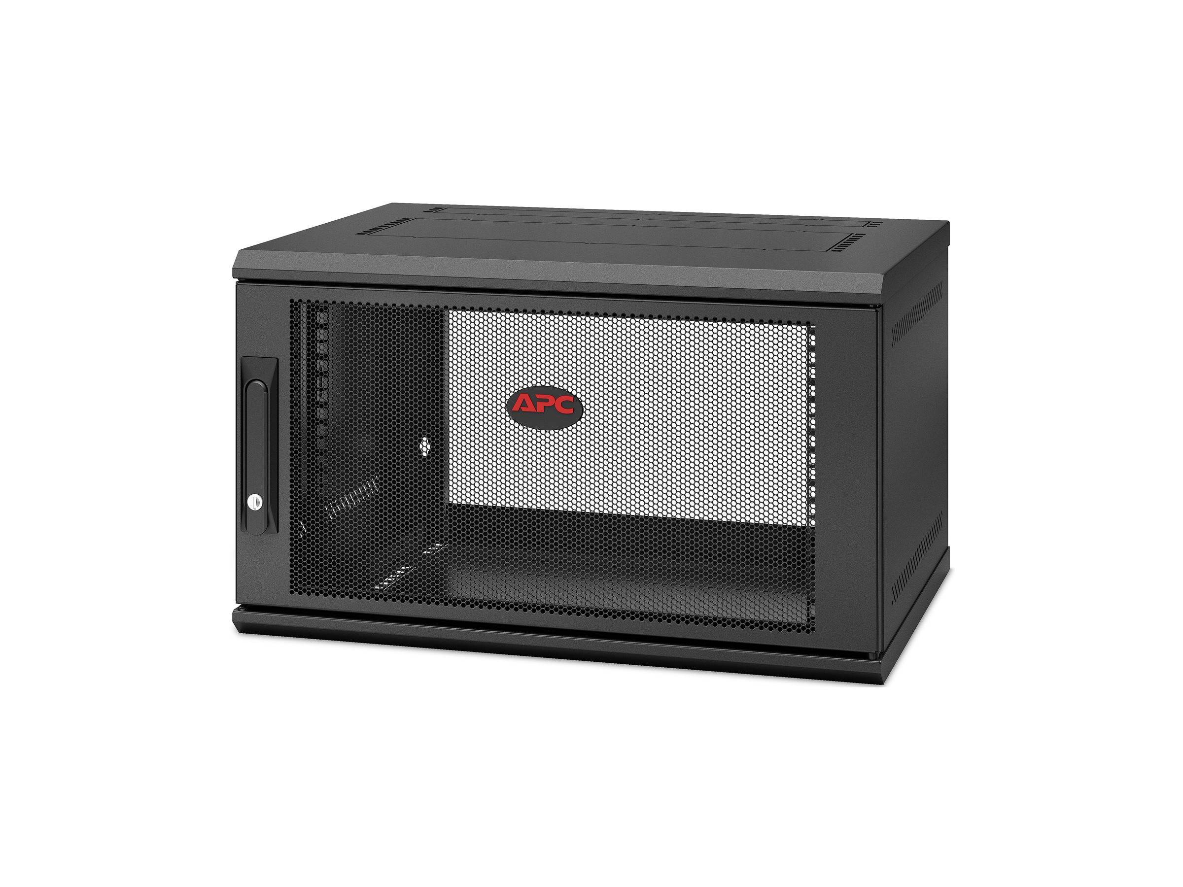 APC NetShelter WX AR106SH4 - Gehäuse - geeignet für Wandmontage - Schwarz - 6U --0