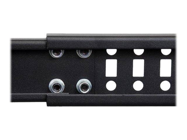 StarTech.com 12HE 4 Pfosten Open Frame Server Rack tiefenverstellbar mit Rollen / Nivellierfüße und Kabelverwaltung - De-6
