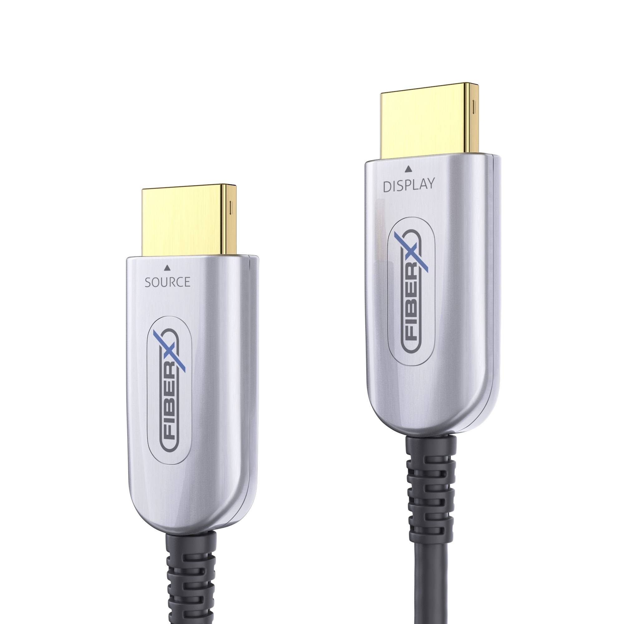 4K Premium High Speed HDMI AOC Glasfaserkabel - 15.0m, Silber-5