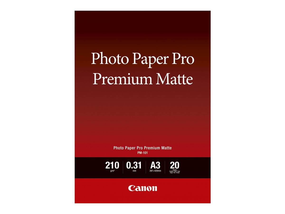 Canon Pro Premium PM-101 - Glatt matt - 310 Mikron - A3 (297 x 420 mm)-0
