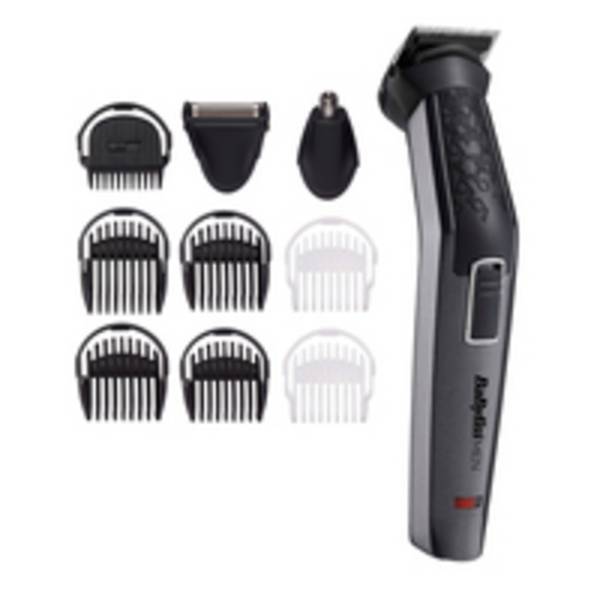 BaByliss MT727E, Schwarz, Silber, 0,5 mm, 8 mm, Bart, Ohr, Augenbraue, Schnurrbart, Nase, Titan, Akku