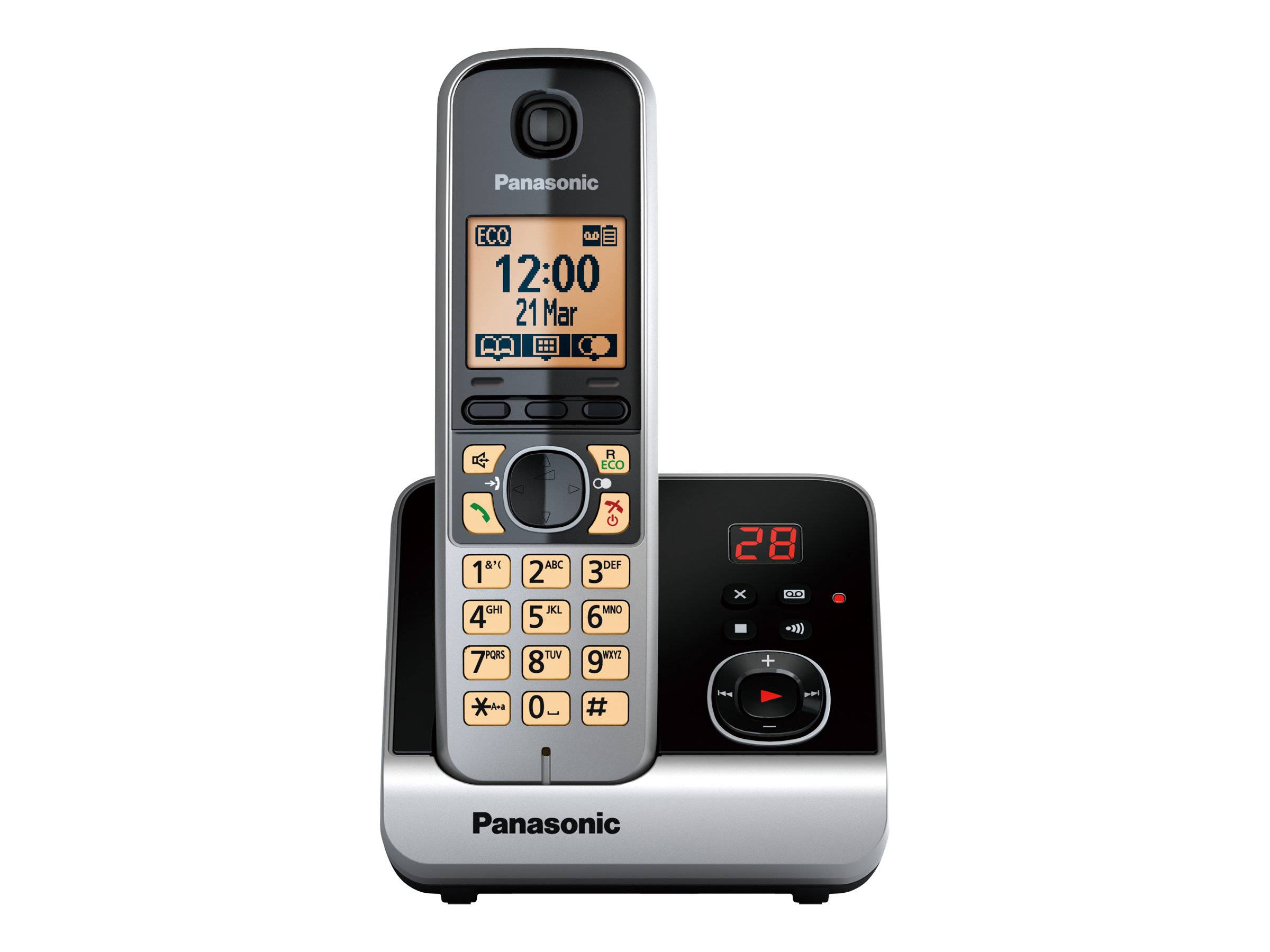 Panasonic KX-TG6721GB - Schnurlostelefon - Anrufbeantworter mit Rufnummernanzeige-6