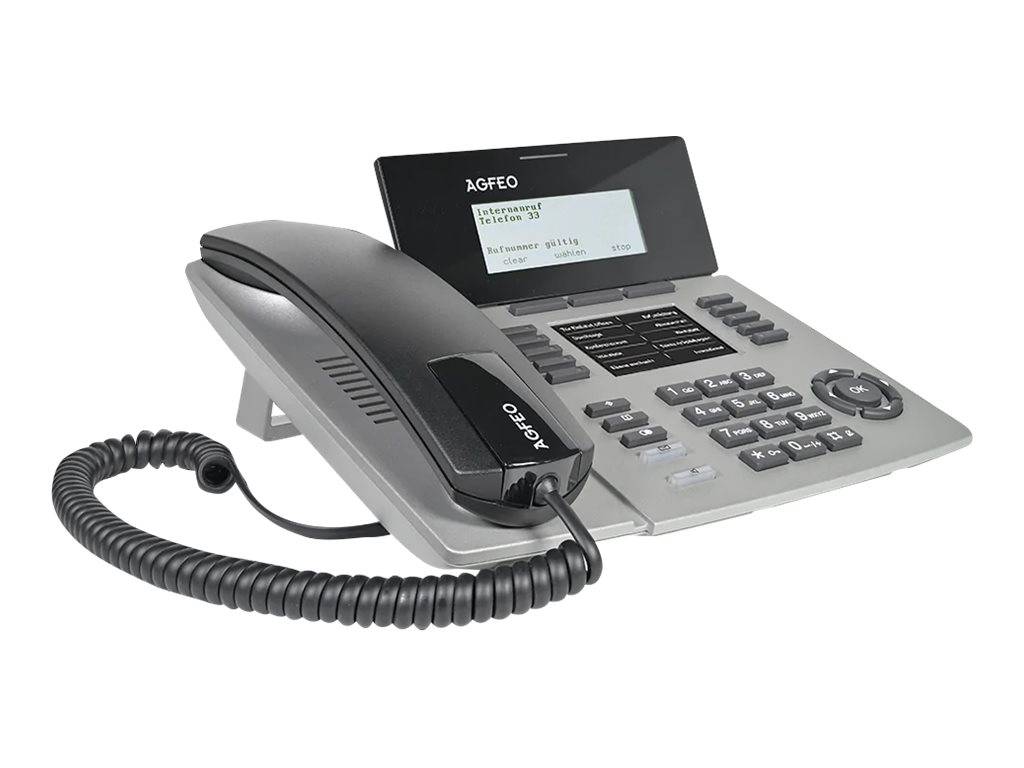 AGFEO ST 54 IP - VoIP-Telefon - Silber - ISDN-Komfort/System-Telefon - TCP/IP --0