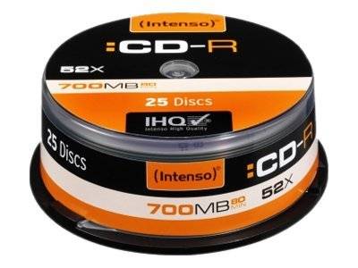 Intenso - 25 x CD-R - 700 MB (80 Min) 24x - Spindel-0