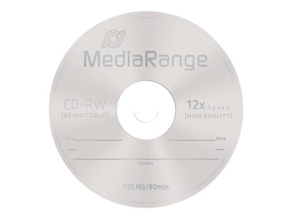 MEDIARANGE 10 x CD-RW - 700 MB (80 Min) 12x - Spindel