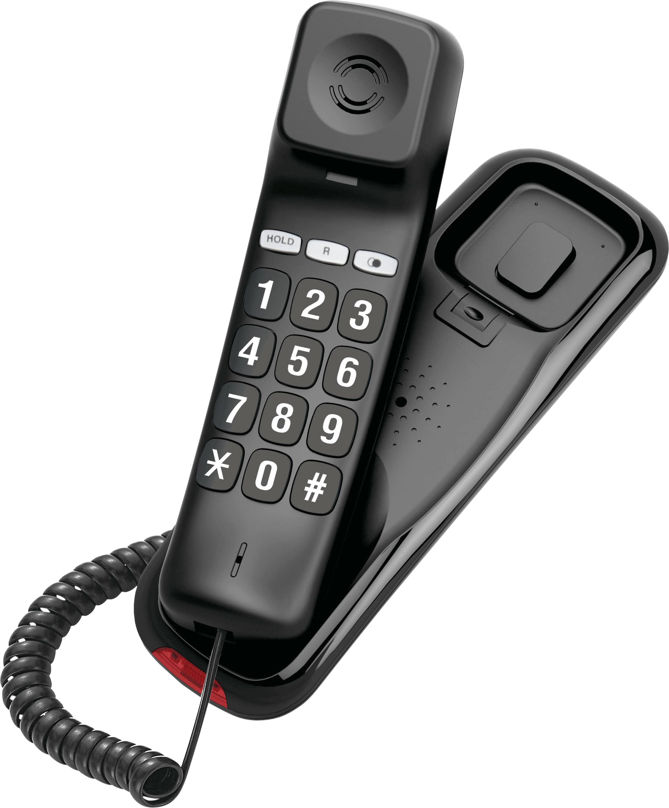 Olympia 4510, Analoges Telefon, Kabelgebundenes Mobilteil, Schwarz, Rot-1