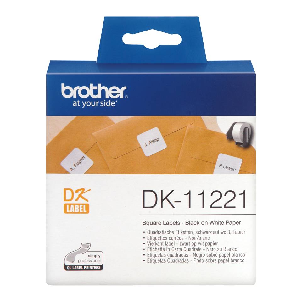 Brother DK-11221 - Schwarz auf Weiß - 23 x 23 mm 1000 Etikett(en) Etiketten-8