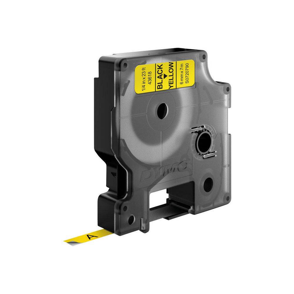 DYMO D1 - Selbstklebend - Schwarz auf Gelb - Rolle (0,6 cm x 7 m)-7