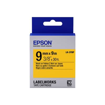 Epson LabelWorks LK-3YBP - Schwarz auf Gelb - Rolle (0,9 cm x 9 m)