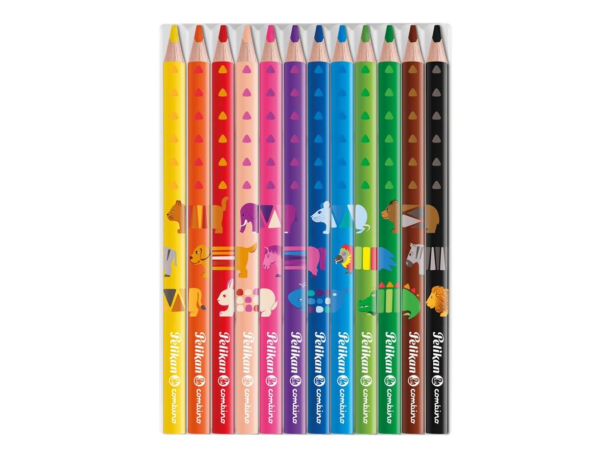Pelikan Dreikant-Buntstifte combino, 12er Kartonetui (56811194)-5