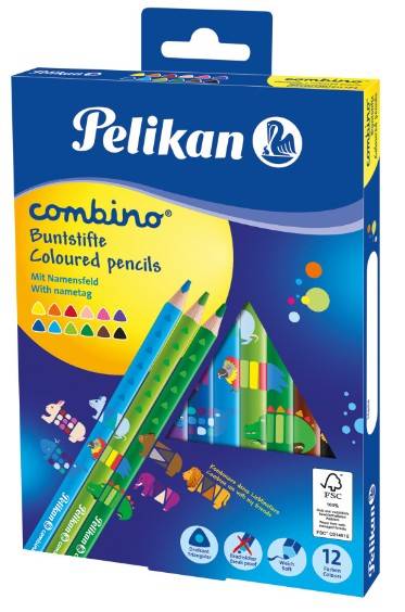 Pelikan Dreikant-Buntstifte combino, 12er Kartonetui (56811194)-6