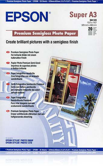 Epson Premium Semigloss Photo Paper - Halbglänzend - A3 plus (329 x 423 mm)-5