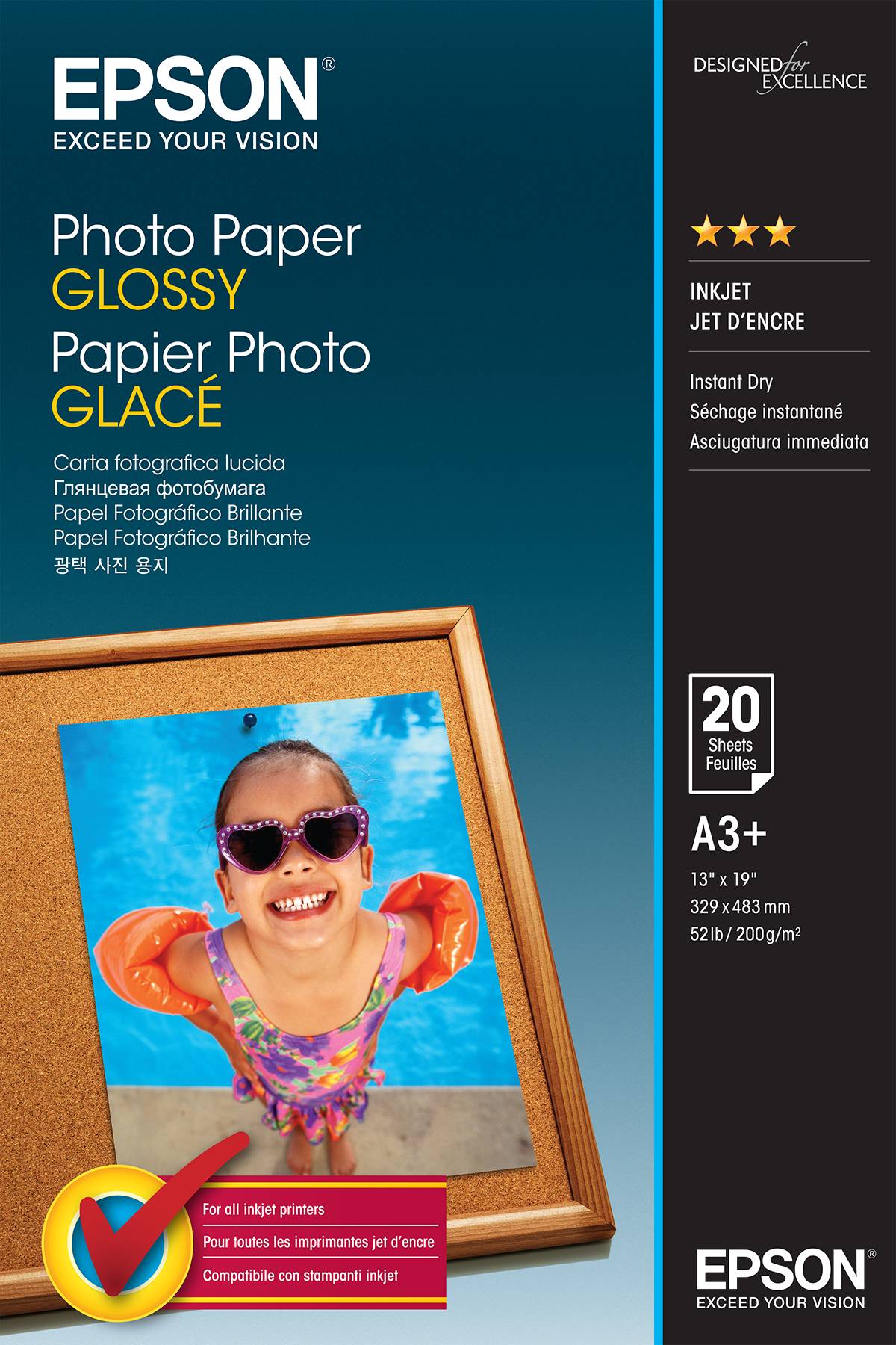 Epson - Glänzend - A3 Plus (329 x 483 mm) - 200 g/m²-4