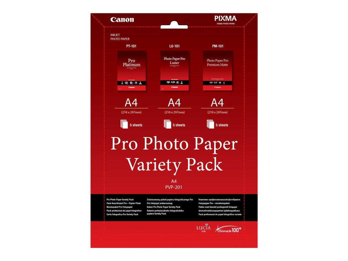 Canon Pro Variety Pack PVP-201 - A4 (210 x 297-0