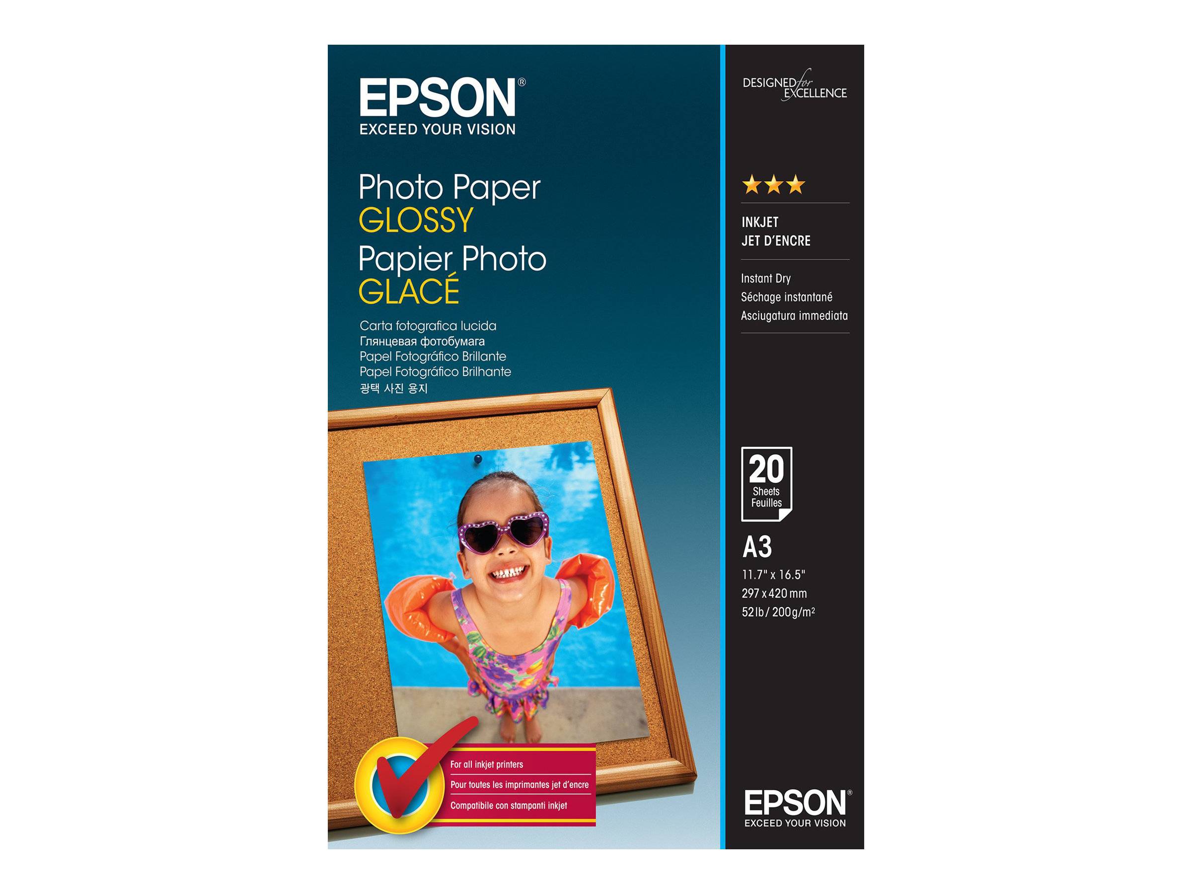 Epson - Glänzend - A3 (297 x 420 mm) - 200 g/m²-0