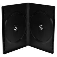 MediaRange Retail-Pack DVD-Case Double - DVD-Videobox - Kapazität: 2 CD/DVD - Schwarz (Packung mit 5)-1