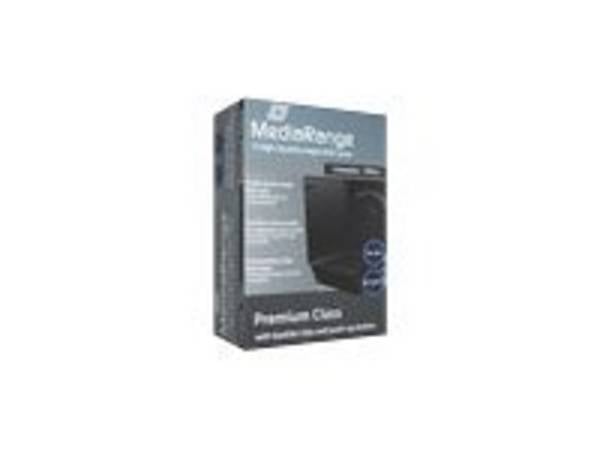 MediaRange Retail-Pack DVD-Case Single - DVD-Videobox - Kapazität: 1 CD/DVD - Schwarz (Packung mit 5)