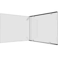 MediaRange BOX110-200, Schmuckschatulle, 1 Disks, Transparent, Kunststoff, 140 mm, 124 mm-1