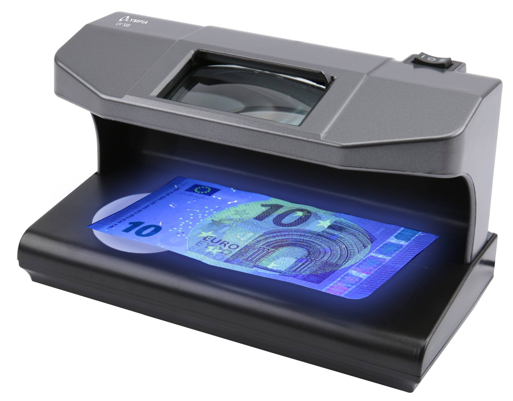 Olympia UV 588, Multi-Währung, Ultraviolett (UV), Schwarz, 2 Lampen, UV, 3 W-1