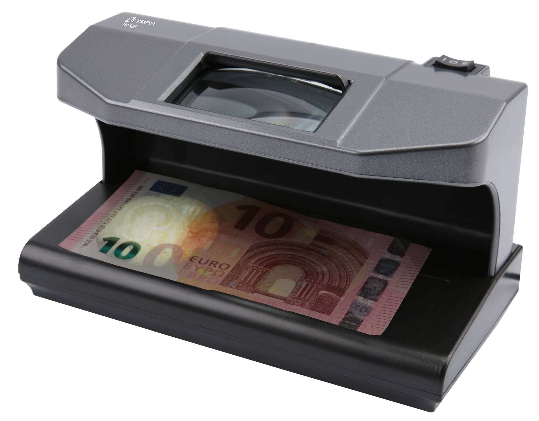 Olympia UV 588, Multi-Währung, Ultraviolett (UV), Schwarz, 2 Lampen, UV, 3 W-3